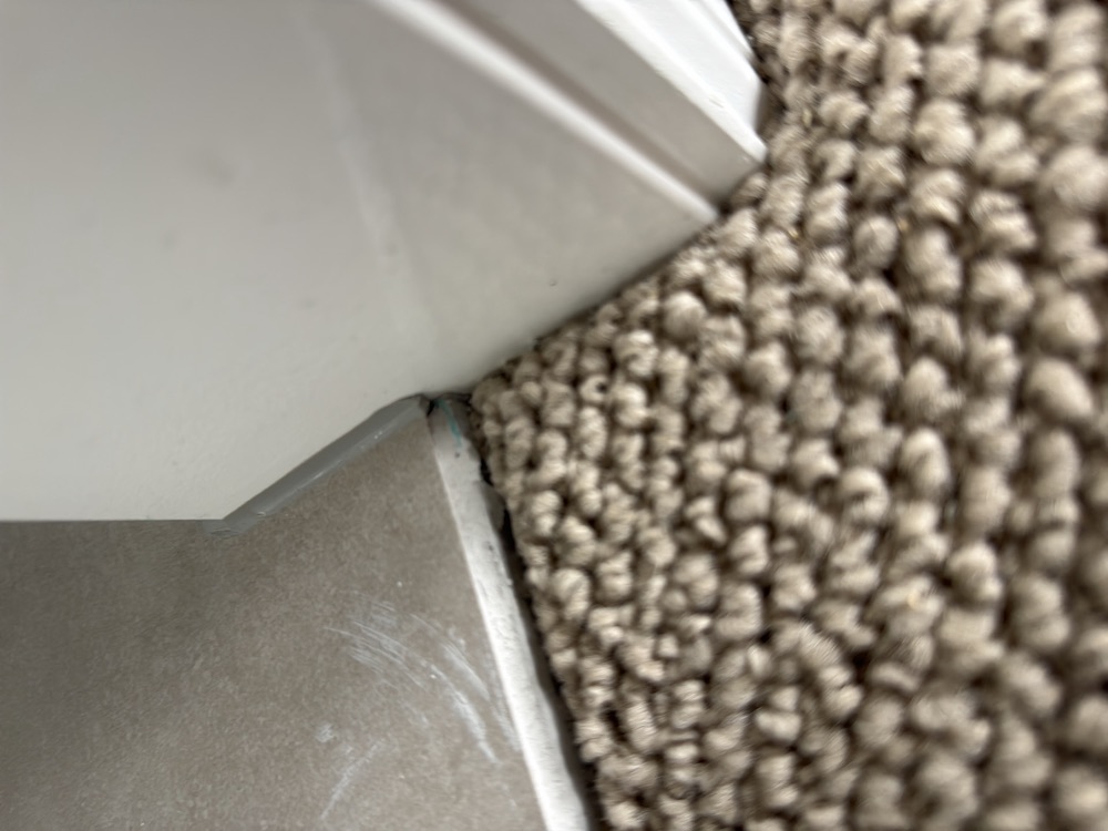Non-compliant waterproofing to a bathroom, recorded on a pre-handover inspection in Officer, 10 km from Pakenham East